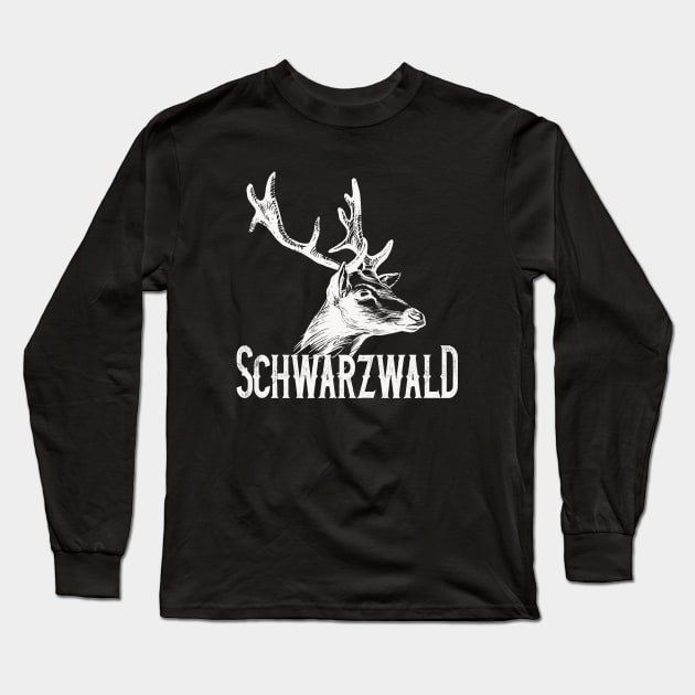 Schwarzwald Heimat mit Hirsch Long Sleeve T-Shirt by Foxxy Merch